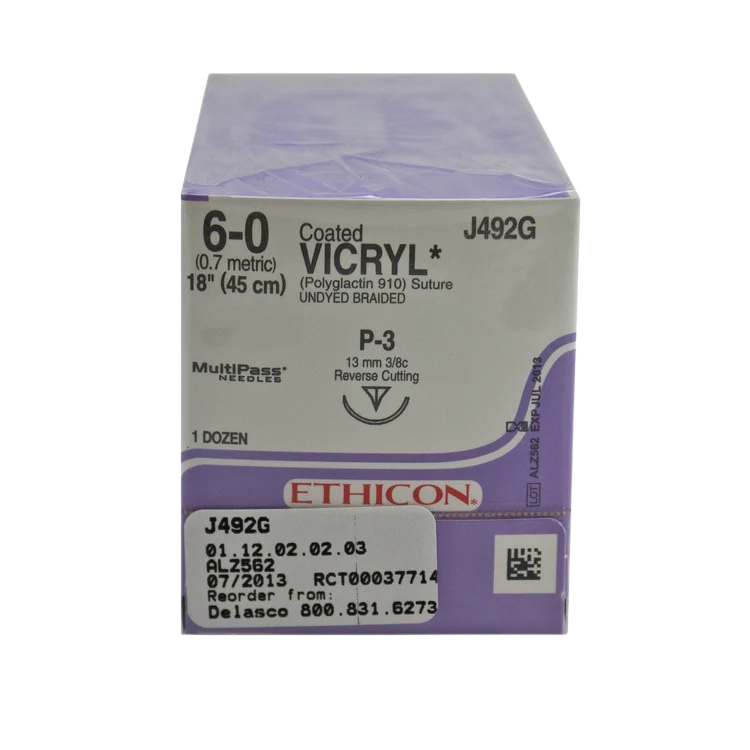 Suture Vicryl polyglactin 6.0 cutting Pcs (Ethicon) thumb
