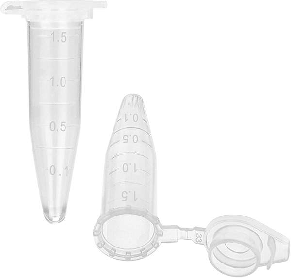 Centrifuge Micro Tube 1.5ml Color White Plastic 500pcs/pack (Trulab) thumb