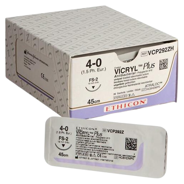Vicryl Plus 4-0 FS-2 Cutting (1 dozen)