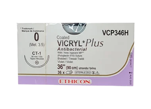 Vicryl Plus 0 CT-1 (VCP346) (1 dozen)