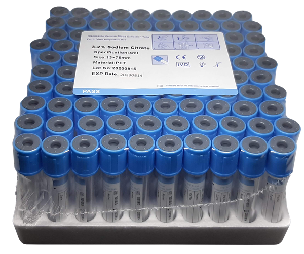 Vacuum Tubes Blood Collection 4ml Blue Top Coagulation Tube Sodium Citrate thumb