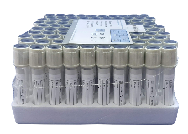 Vacuum Tubes Blood Collection 3ml Gray Top Glucose Tube thumb