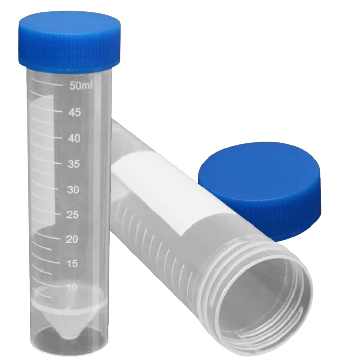Centrifuge Tube 50ml (50pcs) Conical Bottom Blue Cap Plastic