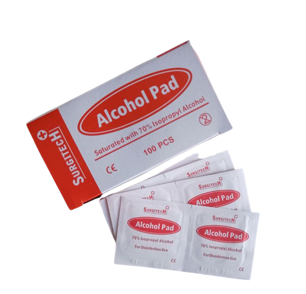 Alcohol Pads 100/box (Surgitech) thumb