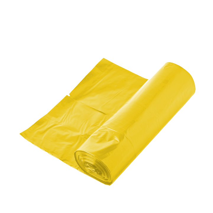 Garbage Bag Yellow Small with Tie 100pcs/Roll