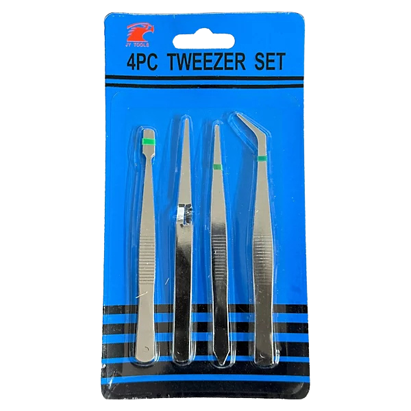 Instrument Tweezer 4pcs Set Stainless