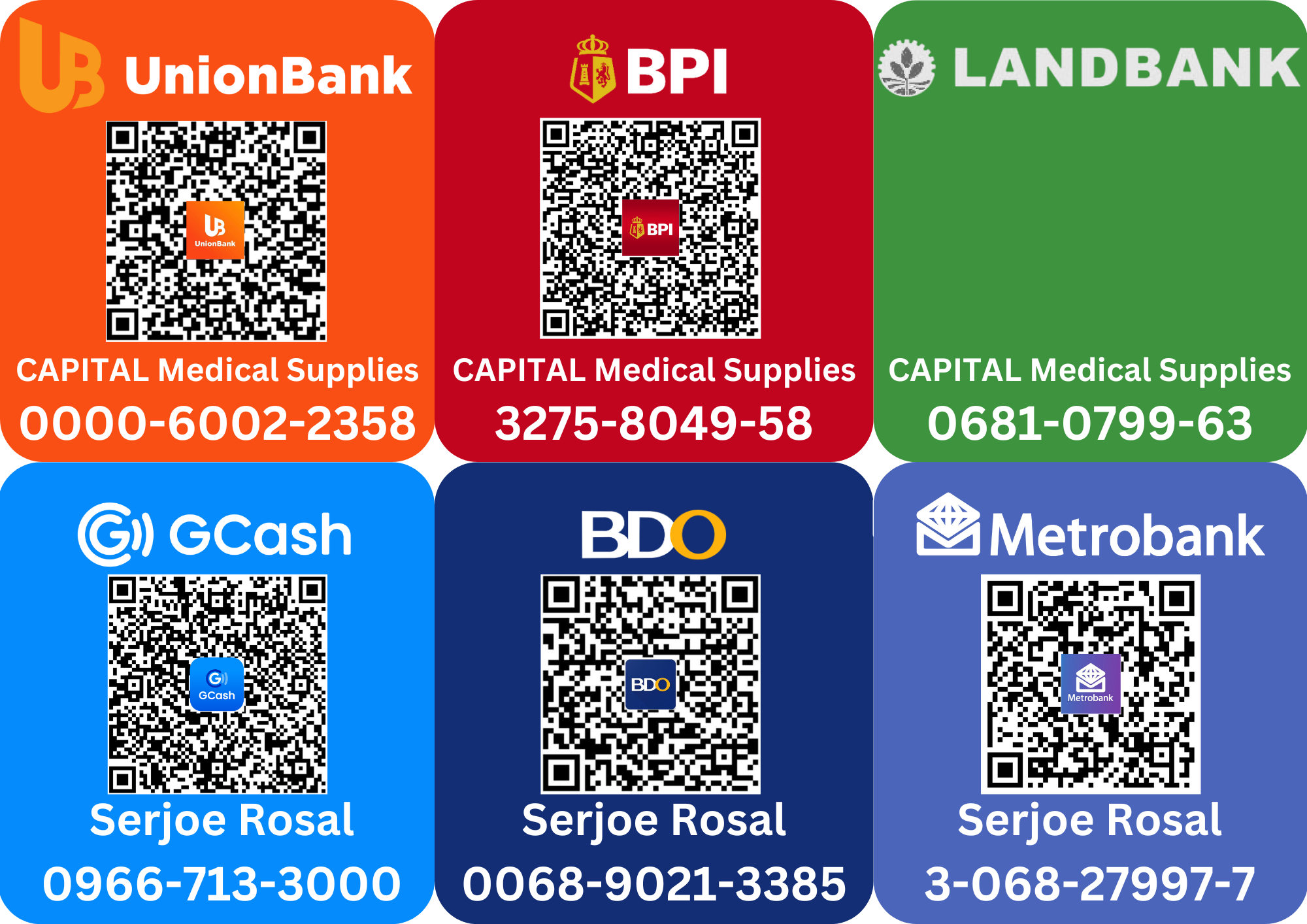 QR Payment Code — Capital Medical
